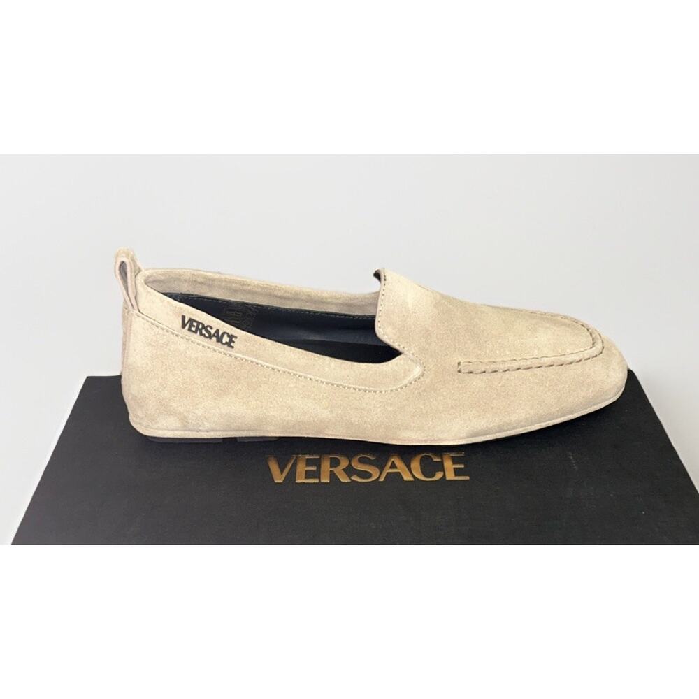 Versace Villa Driver Loafers ‘Sand’ - EUR 42 / Men’s 9- Retail $795